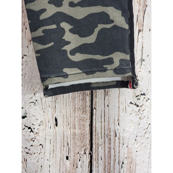 Artilier Nicole Miller 32 Camo Skinny Jeans Side Stripe Denim Stretch Ankle EUC - Picture 5 of 15